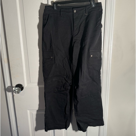 Princess Polly Pants & Jumpsuits Princess Polly Black Cargo Pants